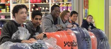 Deaf and Hard of Hearing students help recreate their classroom environment